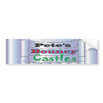 Petes Castles Bumper Sticker bumper stickers