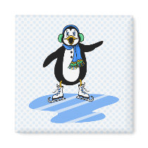 Petey Penguin magnets by BisforBirds Petey Penguin magnets