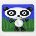 Petey the Panda Mousepad by Rajee1 Petey the Panda Mousepad