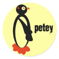 peteypenguinsmall, Petey stickers