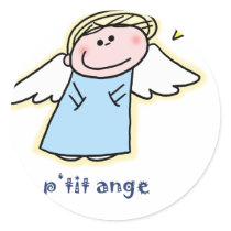 Petit Ange (little angel in French) stickers
