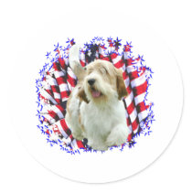Petit Basset Griffon Vendéen Patriot Sticker