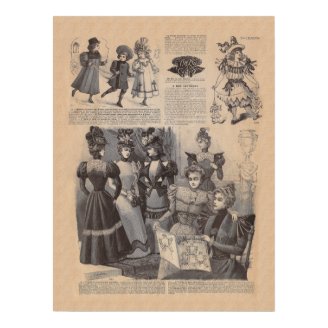 Petit Echo de La Mode Vintage French Fashion Poster