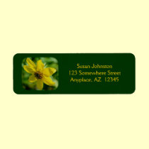Petite Sunflower Flower Address Label labels