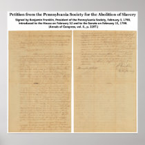 Petition from Pennsylvania Society for Abolition Poster