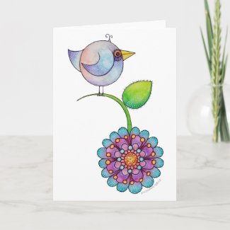 Petitsa Bird Greeting Card