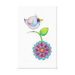 'Petitsa' the bird canvas Stretched Canvas Print