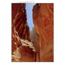 Petra, Jordania, barranco de la ranura Tarjetas