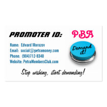 Petra Members Club Business Card Template