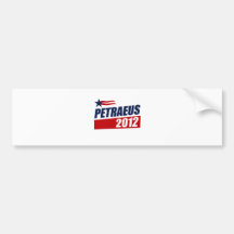 PETRAEUS 2012 BUMPER STICKERS
