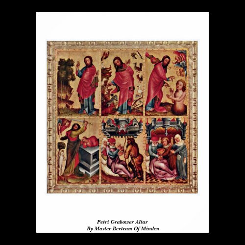 Petri Grabower Altar By Master Bertram Of Minden Poster