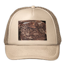 PETROGLYPHS NEVADA DESERT AMERICAN SOUTHWEST HAT
