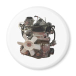 Petrol engine refrigerator magnet