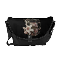 Petrol engine messenger bag