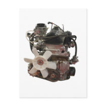 Petrol engine postcards