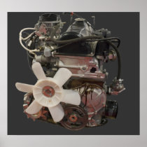 Petrol engine print