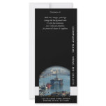 Petroleum customizable oil drilling rig watercolor personalized rack card