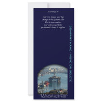 Petroleum customizable oil drilling rig watercolor custom rack cards