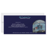 Petroleum customizable oil drilling rig watercolor custom rack cards
