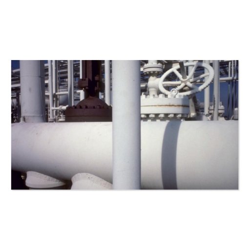 Petroleum refinery pipeline business card (back side)
