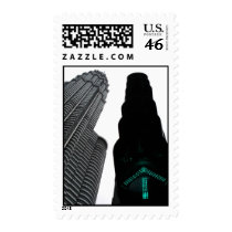 Petronas Tower with Traffic Light postage by twiart Petronas Tower with Traffic Light postage