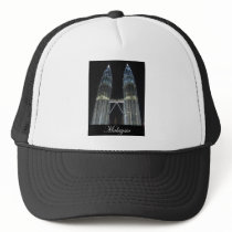 Petronas Towers at Night Mesh Hats