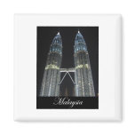 Petronas Towers at Night Refrigerator Magnets
