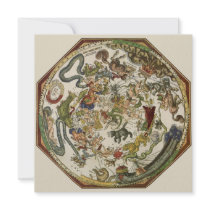 Petrus Apianus Celestial Map, 1540 Invitation