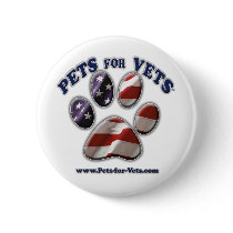 Pets for Vets www.pets-for-vets.com Pinback Buttons