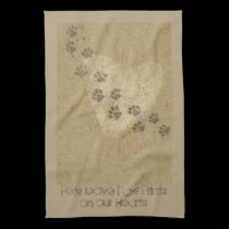 Pets leave Paw Prints on our Hearts kitchen towels