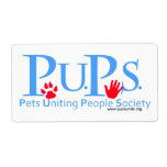Pets Uniting People Society Stickers Custom Shipping Label