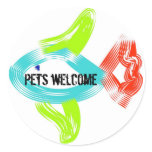 Pets Welcome Stickers