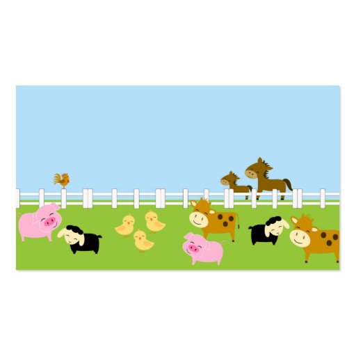 Petting Zoo Business Card (back side)