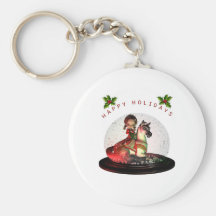 Petunia Christmas Key Chains