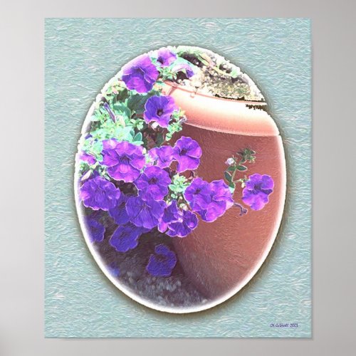 Petunias In A Pot 2 print