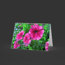 Petunias Thank You cards