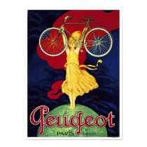 Peugeot Cycles - Vintage Bicycle Poster posters