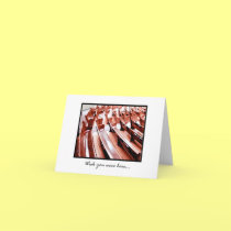 Pews (light) Note Card cards