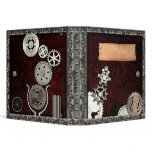 Pewter Cogs and Gears Steampunk Binder