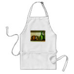 Pewter Mug And Green Bottle Apron