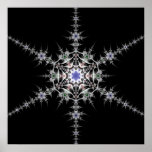 Pewter Snowflake Posters