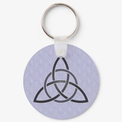 Pewter Trinity Knot Keychain by FogWeaver