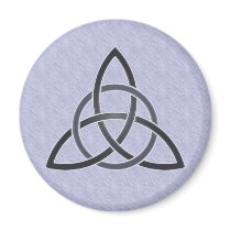 Pewter Trinity Knot Magnet by FogWeaver Pewter Trinity Knot Magnet