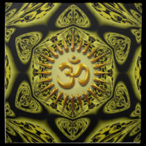 Peyote Love Star Om Shanti Cloth Banners / Napkins napkins