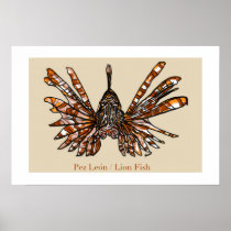 Pez León/Lion Fish Print
