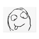 Pffr Rage Face Post Card