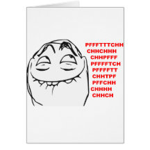 PFFTCH Laughing Rage Face Comic Meme Card