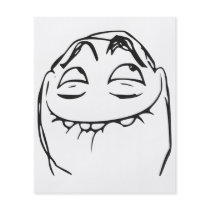 PFFTCH Laughing Rage Face Comic Meme Full Color Flyer