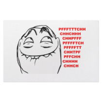 PFFTCH Laughing Rage Face Comic Meme Stationery Paper