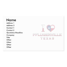 Pflugerville, Texas Business Card Templates